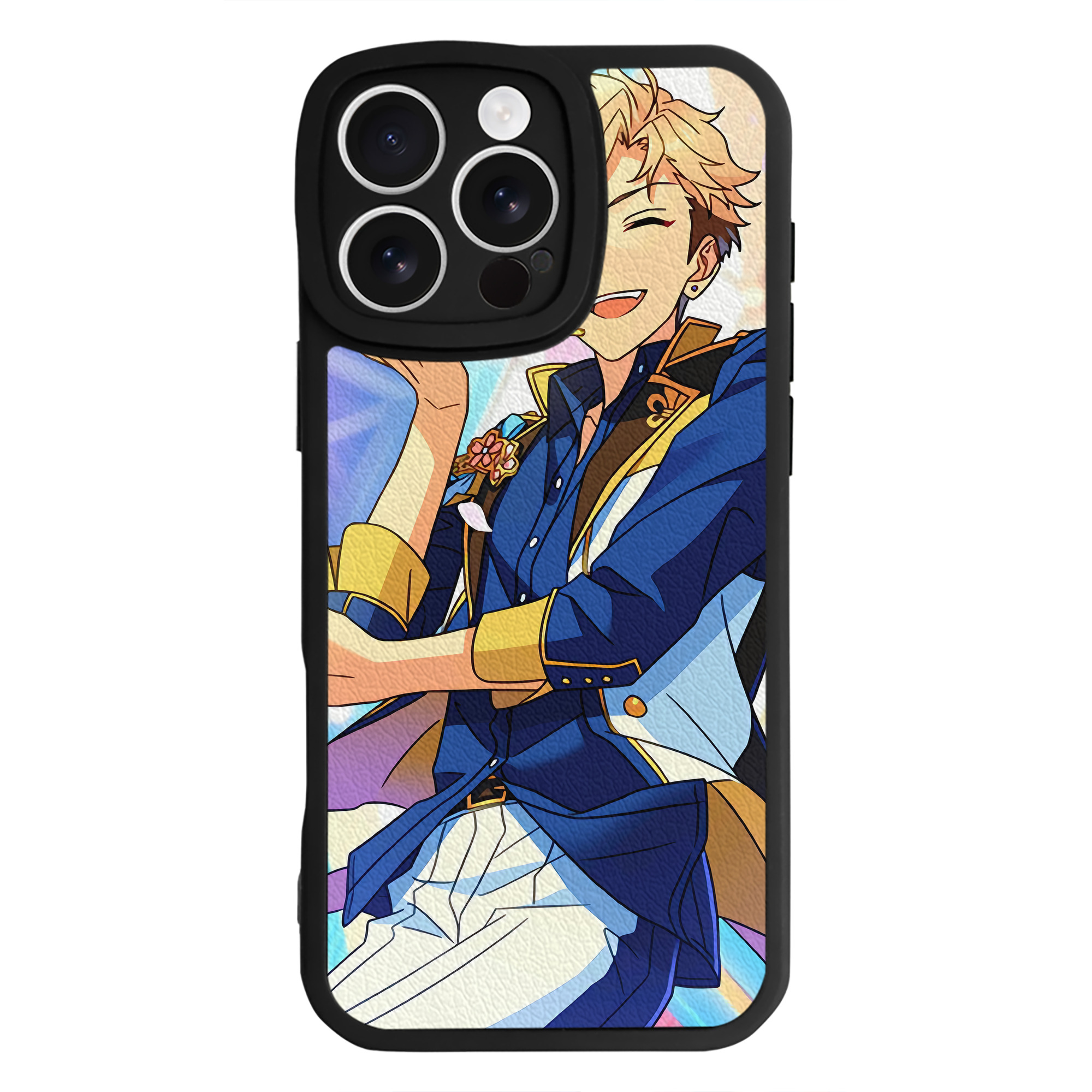 （画像用） あんさんぶるスターズ! Ensemble Stars 【iPhone 16シリーズ対応】シリコンスマホケース（レザー調） 材質：シリコン